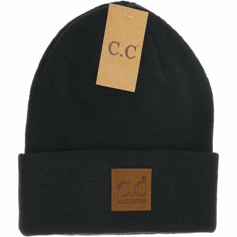 C.C. Beanie Unisex Classic Oversized Logo