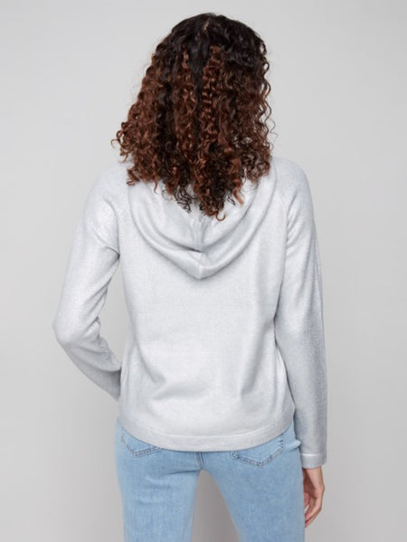 Silver Sweater w/Hood