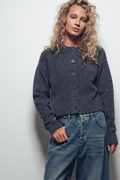 Charcoal Sweater Cardigan
