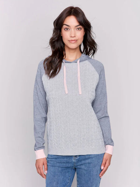 Cable Knit Hoodie Sweater