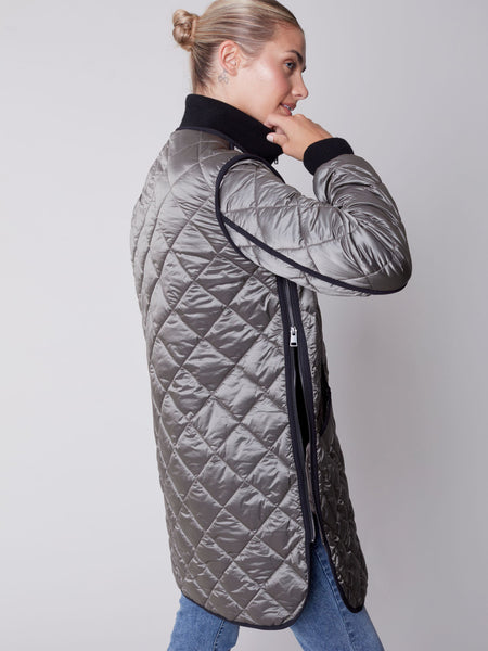 Spruce Iridescent Quilted Jacket