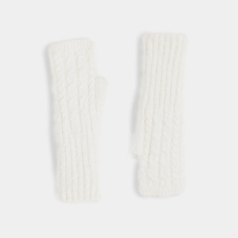 Cable Knit Fingerless Gloves