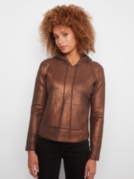 Copper Hoodie Sweater w/Kangaroo Pockets
