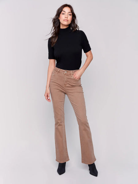 Bootcut Jeans-Truffle