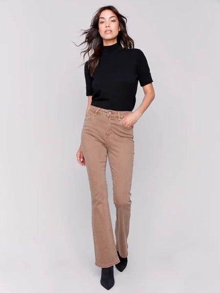 Bootcut Jeans-Truffle