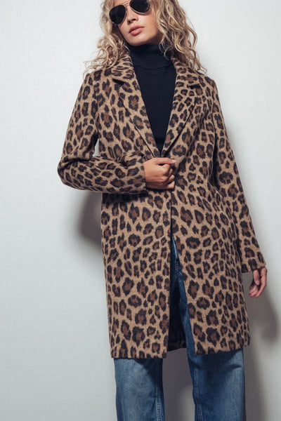 Leopard Print Statement Coat