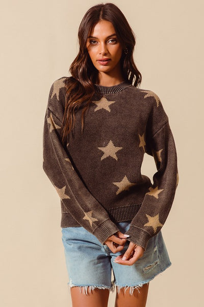 Vintage Washed Star Sweater