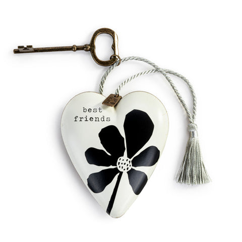 "Best Friends" Art Heart