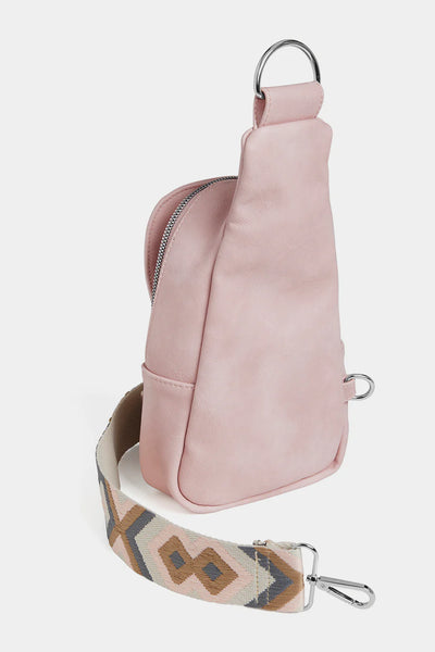 Rhea Crossbody w/Strap-Dusty Pink