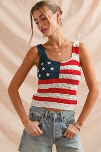 Stars & Stripes Knit Tank