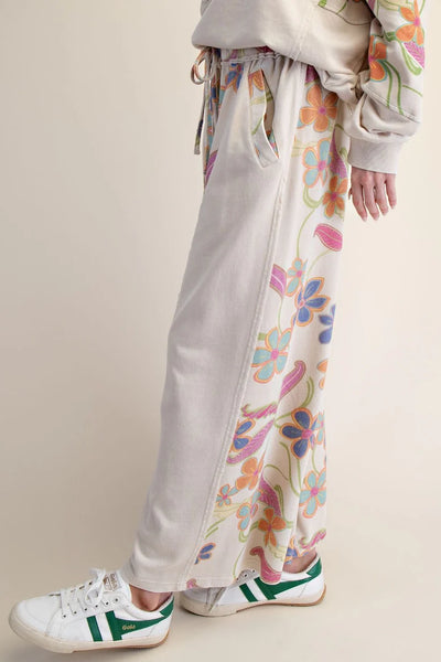 Khaki Mineral Washed Sweat Pants