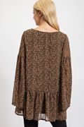 Bell Sleeve Chiffon Tunic