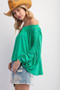 Ruched Off The Shoulder Top