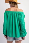 Ruched Off The Shoulder Top