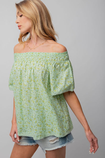 Off Shoulder Floral Top