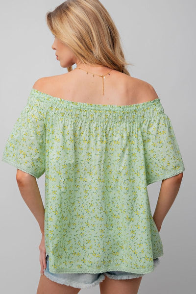 Off Shoulder Floral Top