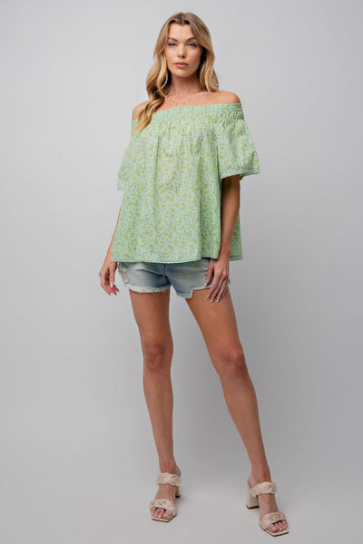 Off Shoulder Floral Top