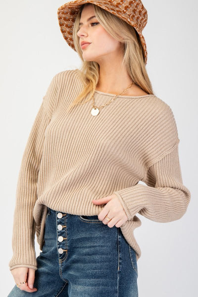 Khaki Knitted Sweater