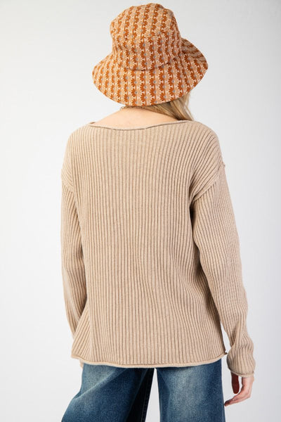 Khaki Knitted Sweater
