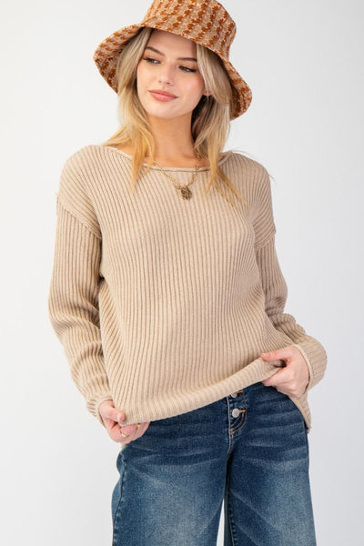 Khaki Knitted Sweater