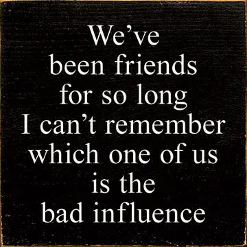 "We've Been Friends" Wood Sign
