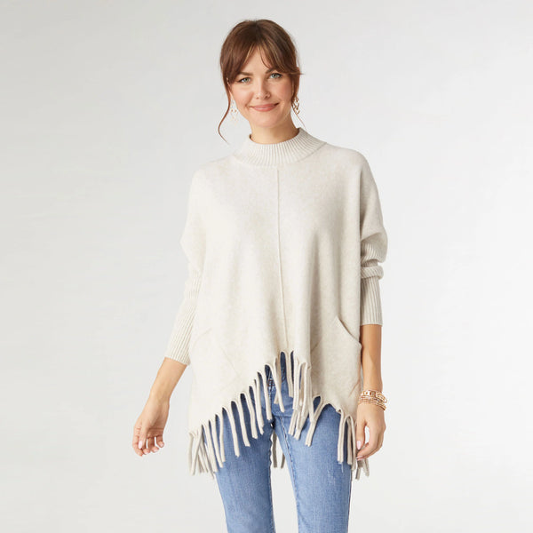 Luxe Flowy Mockneck Sweater-Oatmeal