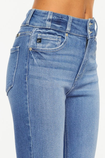 High-Rise Slim Straight Jeans