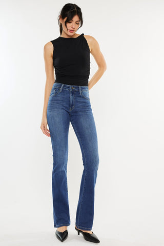 High-Rise Bootcut Jeans