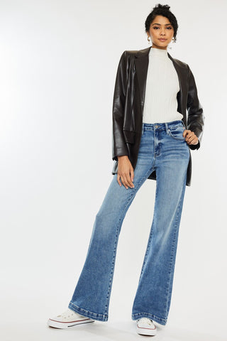 High-Rise Wide Leg Flare Jeans