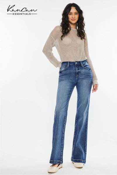 High-Rise Wide Leg Flare Jeans