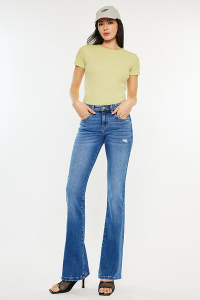 Mid-Rise Bootcut Jeans