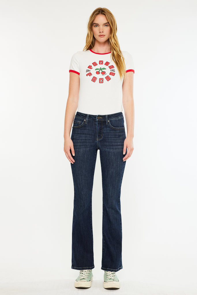 Petite Mid-Rise Bootcut Jeans