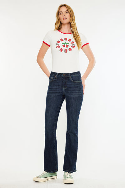 Petite Mid-Rise Bootcut Jeans