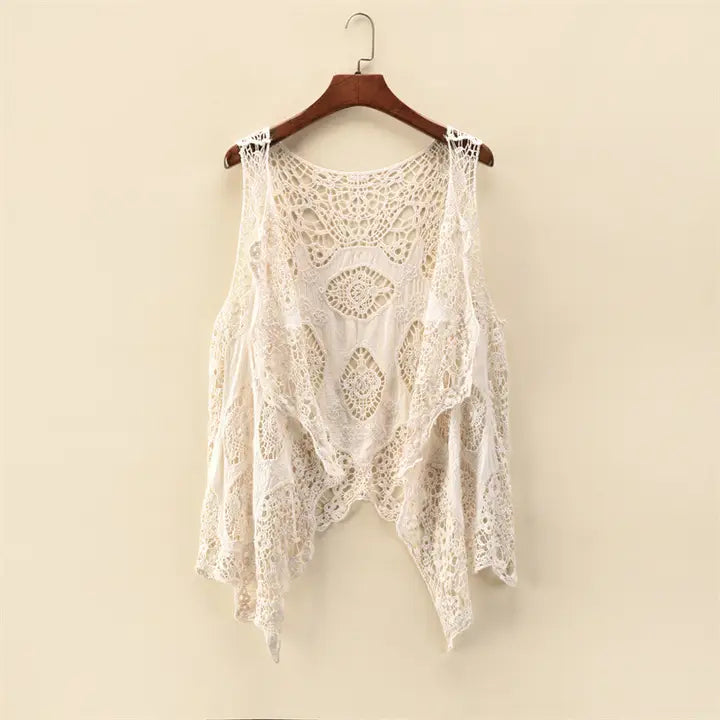 Jacquard Lace Vest