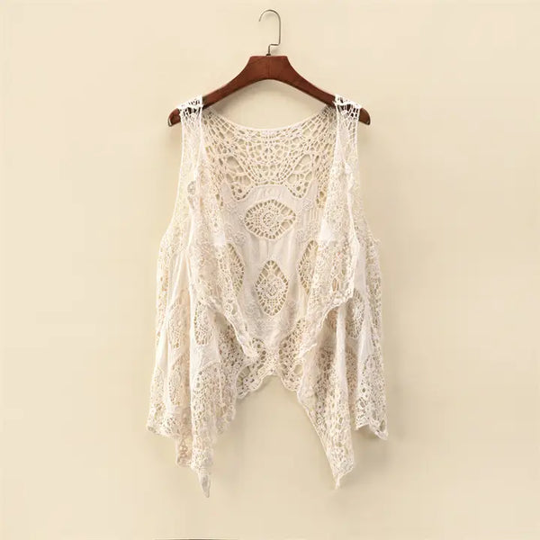 Jacquard Lace Vest