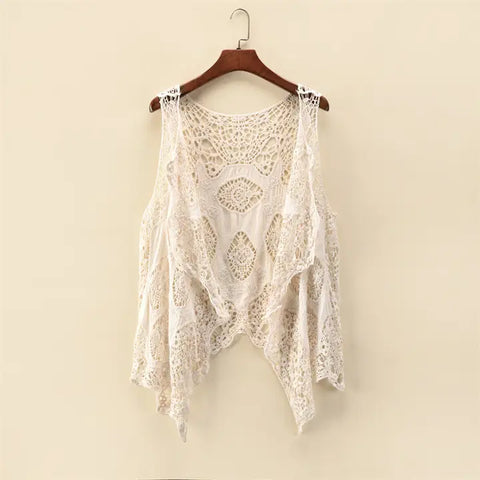 Jacquard Lace Vest