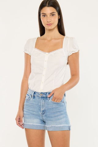 High-Rise Single Fold Shorts