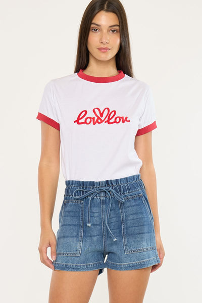 Denim Paper Bag Shorts