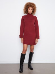Mock Neck Sweater Dress