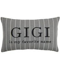 "Gigi" Striped Throw Pillow