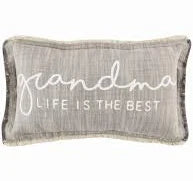 "Grandma" Striped Pillow