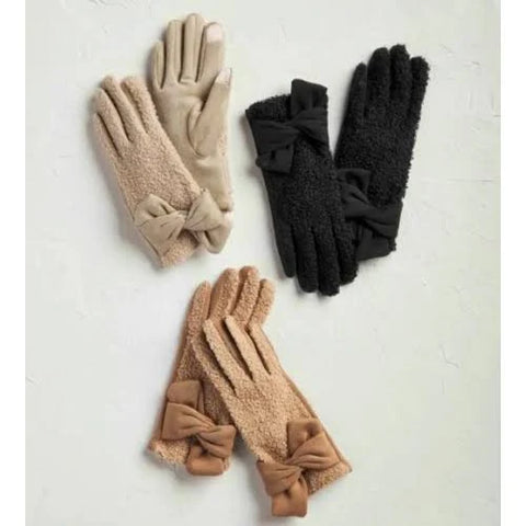 Mudpie Knotted Sherpa Gloves