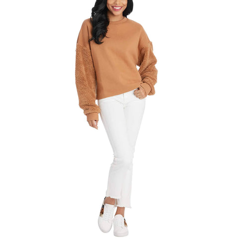 Tan Sherpa Sweatshirt