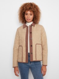 Sunflower Quilted Jacket w/Corduroy Accents