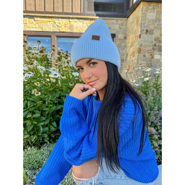 C. C. Beanie Ribbed Double Cuffed Hat
