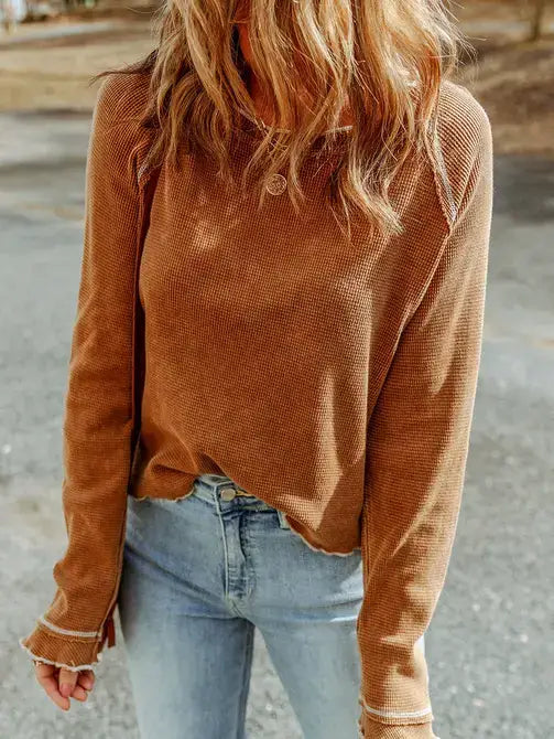 Rust Top w/Cuff Details