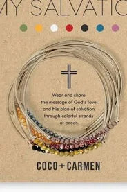 "My Salvation" Beaded Bracelet