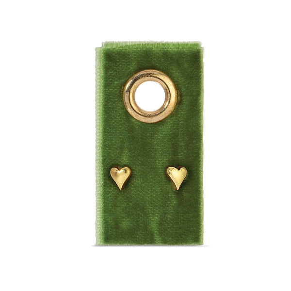 Simple Rounded Heart On Velvet Tag