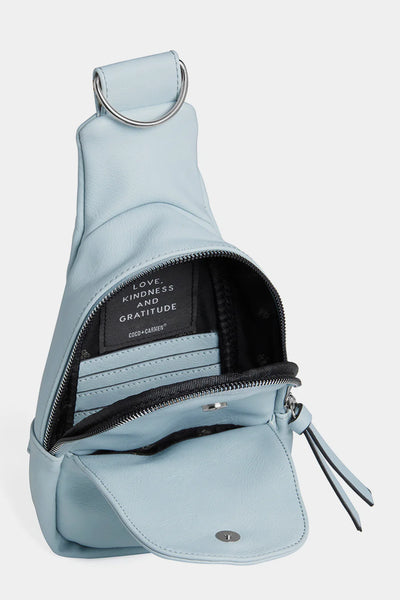 Rhea Crossbody w/Strap-Sky Blue