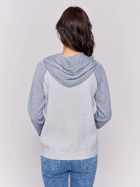 Cable Knit Hoodie Sweater